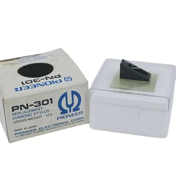 TURNTABLE DIAMOND STYLUS FOR PIONEER PN-301 ORIGINAL - Vintage Oldstock - Picture 1 of 6